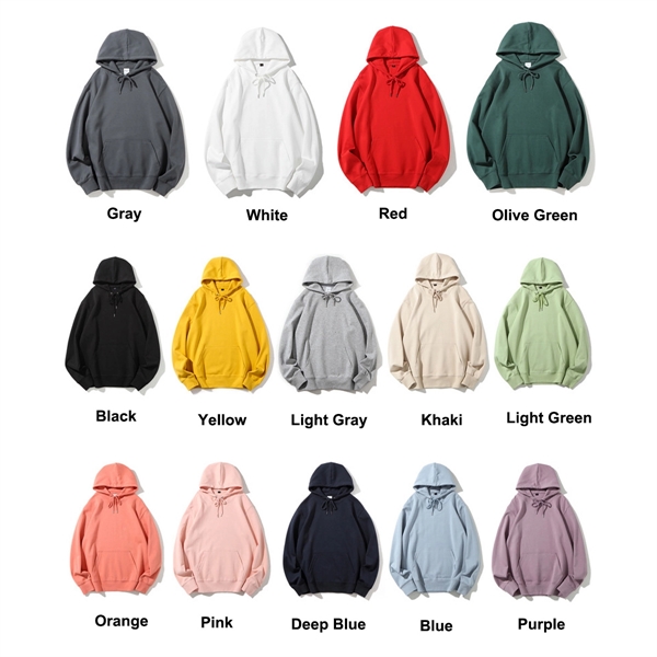 MOQ10 Premium Midweight Unisex Pullover Hooded Sweatshirt