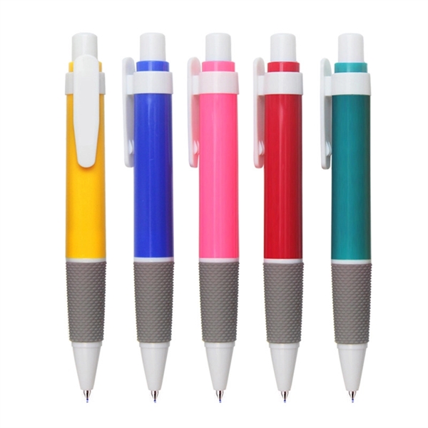 Work Ballpoint Click Rollerball Pens With Non-Slip Grip - Work Ballpoint Click Rollerball Pens With Non-Slip Grip - Image 0 of 4