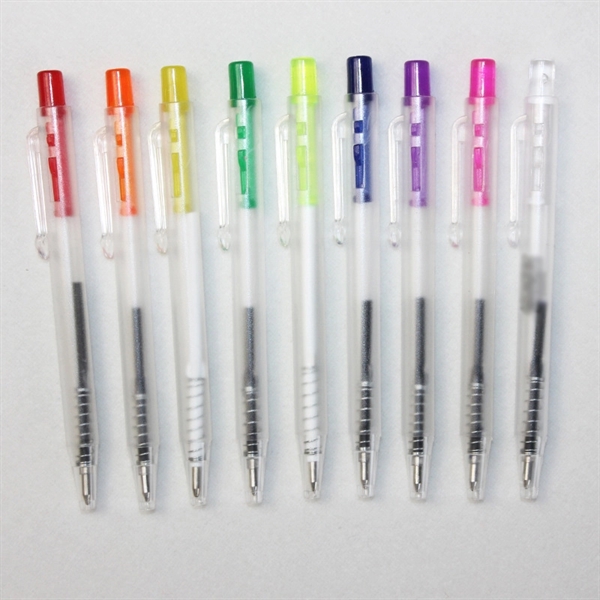 Short Retractable Work Ballpoint Click Rollerball Pens - Short Retractable Work Ballpoint Click Rollerball Pens - Image 2 of 4