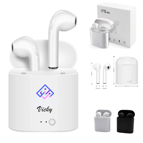 Bluetooth Earbuds With Charging Box - Bluetooth Earbuds With Charging Box - Image 0 of 6