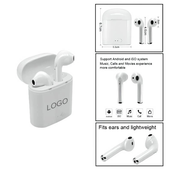 Bluetooth Earbuds With Charging Box - Bluetooth Earbuds With Charging Box - Image 6 of 6