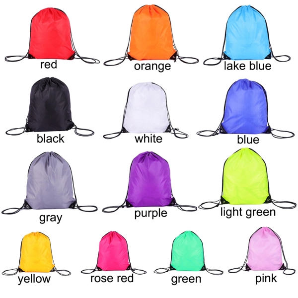 16" x 14" Waterproof Polyester Drawstring Backpack - 16" x 14" Waterproof Polyester Drawstring Backpack - Image 1 of 2
