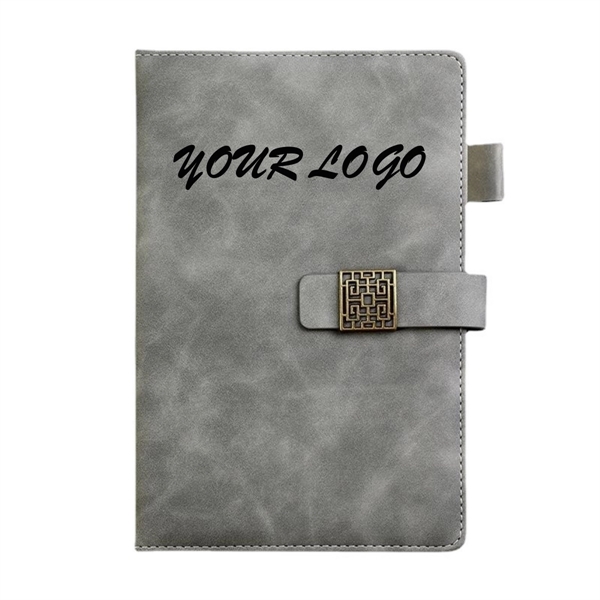 A5 Journal PU Diaries Leather Cover Magnetic buckle Notebook