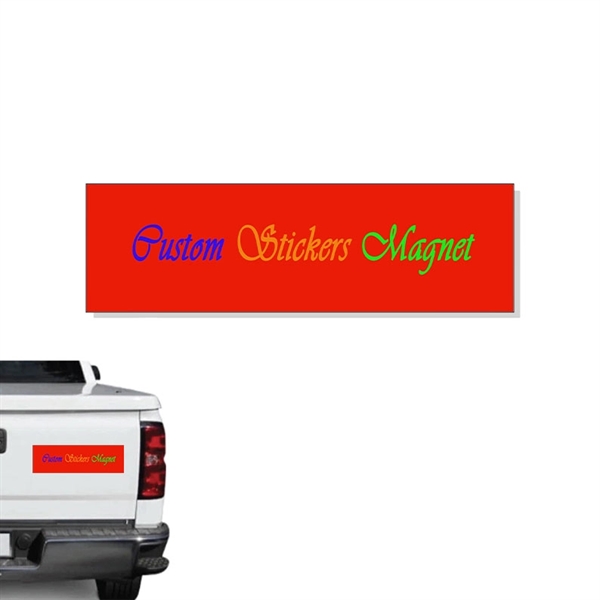 3" x 10" Rectangle Stickers Magnet - 3" x 10" Rectangle Stickers Magnet - Image 1 of 2