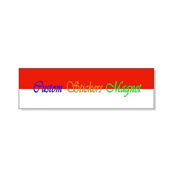 3" x 10" Rectangle Stickers Magnet - 3" x 10" Rectangle Stickers Magnet - Image 0 of 2