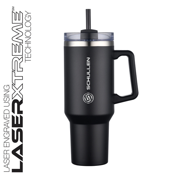 Lucas 40 oz. Double Wall, Stainless Steel Travel Mug - Lucas 40 oz. Double Wall, Stainless Steel Travel Mug - Image 6 of 37