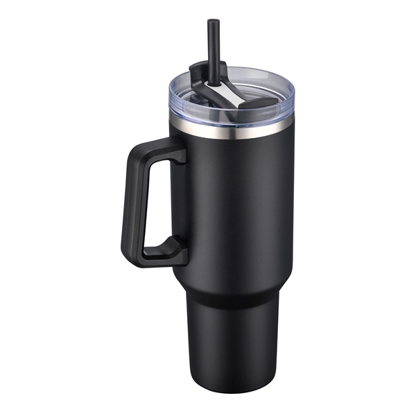 Lucas 40 oz. Double Wall, Stainless Steel Travel Mug - Lucas 40 oz. Double Wall, Stainless Steel Travel Mug - Image 8 of 37