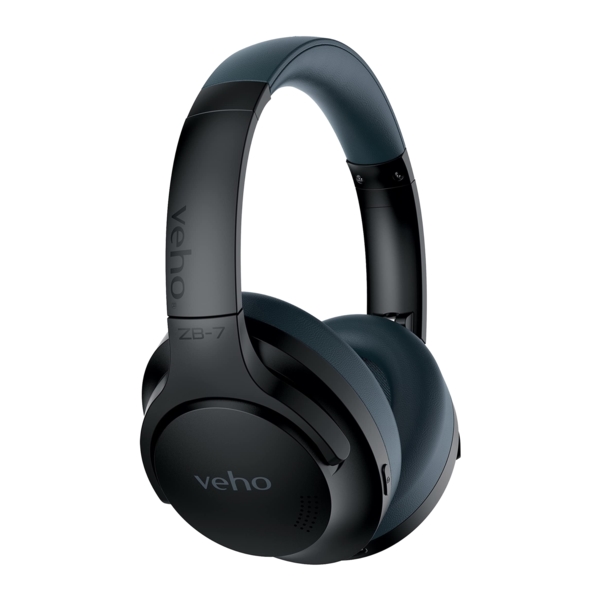 Veho ZB-7 Wireless Noise Canceling Headphones - Black - Veho ZB-7 Wireless Noise Canceling Headphones - Black - Image 0 of 0