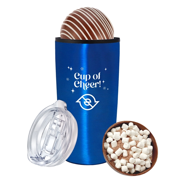 20 oz. Straight Tumbler With Classic Milk Hot Chocolate Bomb - 20 oz. Straight Tumbler With Classic Milk Hot Chocolate Bomb - Image 3 of 6
