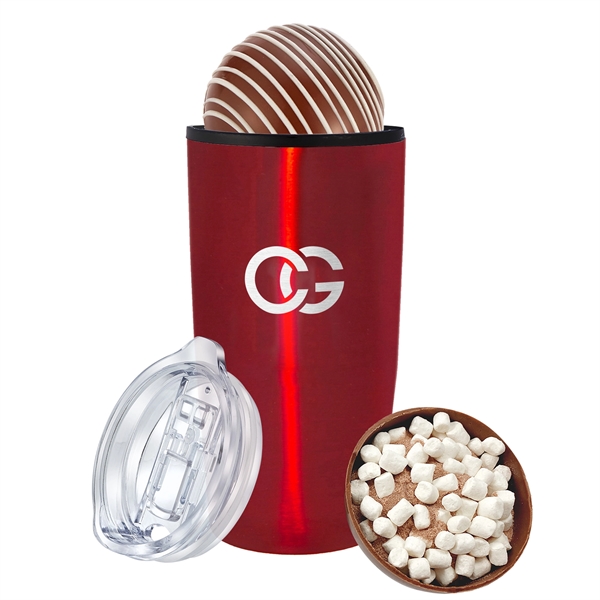 20 oz. Straight Tumbler With Classic Milk Hot Chocolate Bomb - 20 oz. Straight Tumbler With Classic Milk Hot Chocolate Bomb - Image 2 of 6