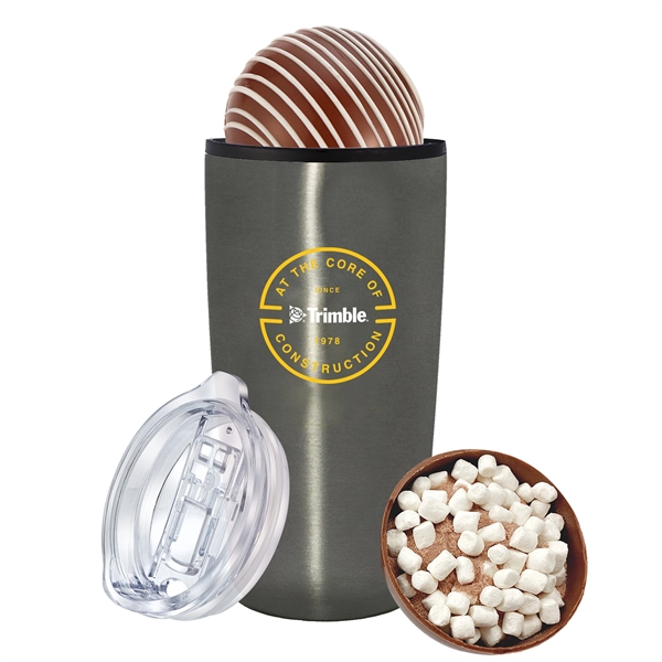 20 oz. Straight Tumbler With Classic Milk Hot Chocolate Bomb - 20 oz. Straight Tumbler With Classic Milk Hot Chocolate Bomb - Image 5 of 6