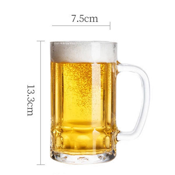 14 OZ Handle Beer Glass Mug - 14 OZ Handle Beer Glass Mug - Image 1 of 1