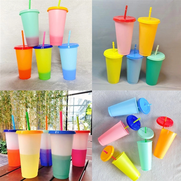 24oz Mood Stadium Color Change Cup/Straw/Lid Set - 24oz Mood Stadium Color Change Cup/Straw/Lid Set - Image 1 of 1