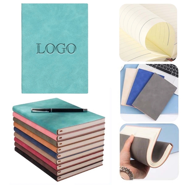 Large B5 Soft Leather Journal Notebook