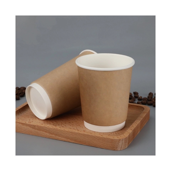 Kraft Paper Hot Coffee Cups - Kraft Paper Hot Coffee Cups - Image 1 of 3