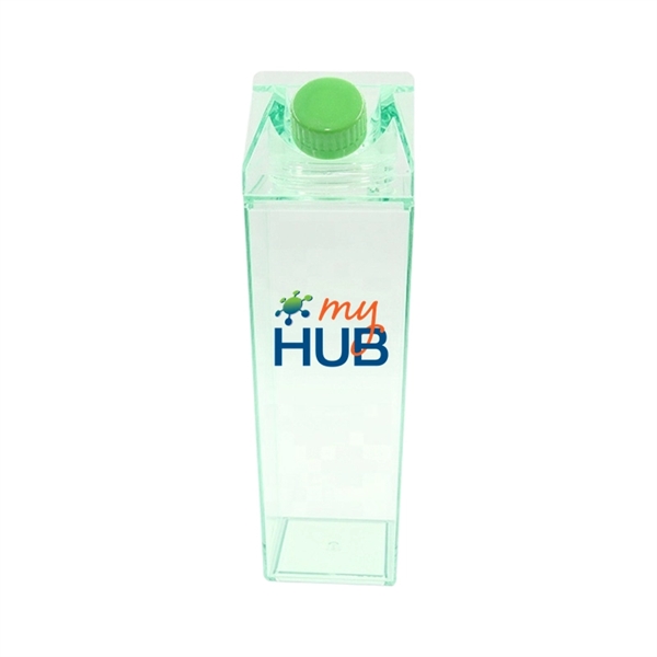 16.9/34 oz Transparent Square Plastic Milk Carton Bottle - 16.9/34 oz Transparent Square Plastic Milk Carton Bottle - Image 1 of 10