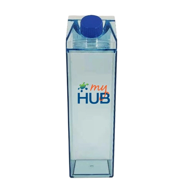 16.9/34 oz Transparent Square Plastic Milk Carton Bottle - 16.9/34 oz Transparent Square Plastic Milk Carton Bottle - Image 2 of 10