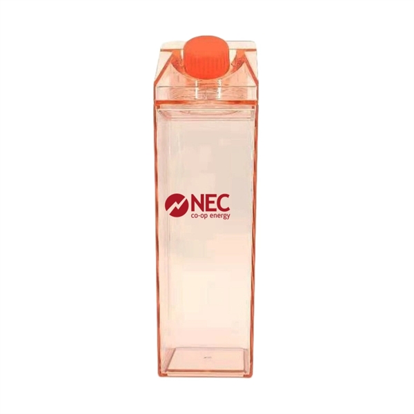 16.9/34 oz Transparent Square Plastic Milk Carton Bottle - 16.9/34 oz Transparent Square Plastic Milk Carton Bottle - Image 5 of 10