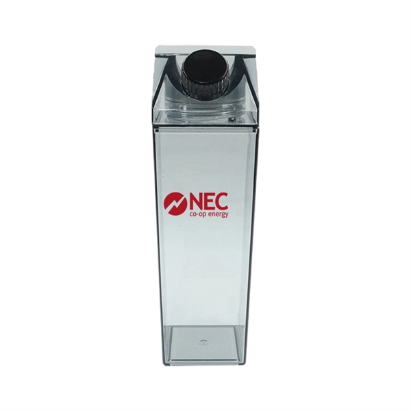 16.9/34 oz Transparent Square Plastic Milk Carton Bottle - 16.9/34 oz Transparent Square Plastic Milk Carton Bottle - Image 6 of 10