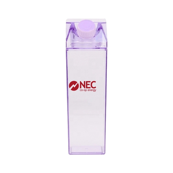 16.9/34 oz Transparent Square Plastic Milk Carton Bottle - 16.9/34 oz Transparent Square Plastic Milk Carton Bottle - Image 7 of 10