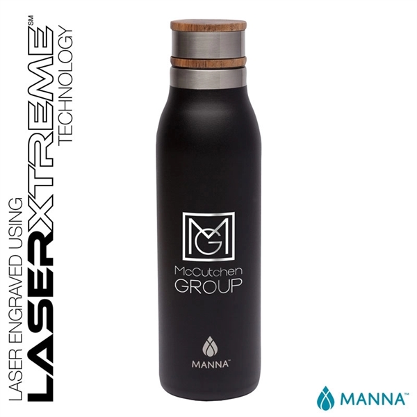 Manna™ 18 oz. Ascend Stainless Steel Water Bottle w/ Acac... - Manna™ 18 oz. Ascend Stainless Steel Water Bottle w/ Acac... - Image 1 of 5