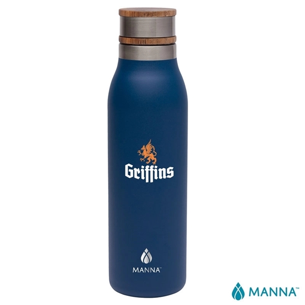 Manna™ 18 oz. Ascend Stainless Steel Water Bottle w/ Acac... - Manna™ 18 oz. Ascend Stainless Steel Water Bottle w/ Acac... - Image 3 of 5