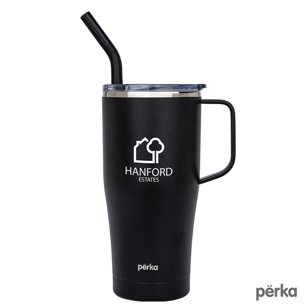 Perka® Clayton 20 oz. Double Wall, Stainless Steel Travel... - Perka® Clayton 20 oz. Double Wall, Stainless Steel Travel... - Image 0 of 2