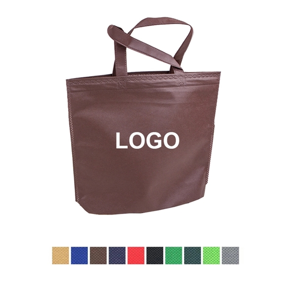 Large Nonwoven Tote Bags 17 1/2 " x 14 " x 4" - Large Nonwoven Tote Bags 17 1/2 " x 14 " x 4" - Image 0 of 4