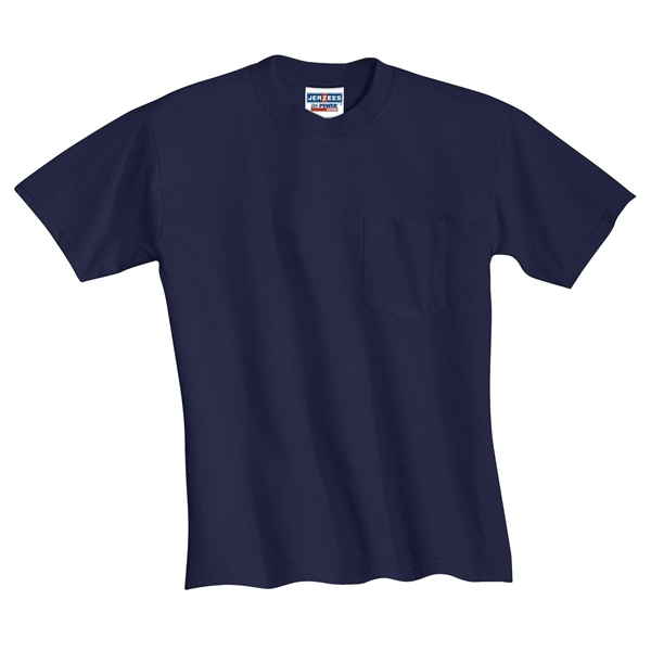 Jerzees - Dri-Power 50/50 Cotton/Poly Pocket T-Shirt. - Jerzees - Dri-Power 50/50 Cotton/Poly Pocket T-Shirt. - Image 3 of 70
