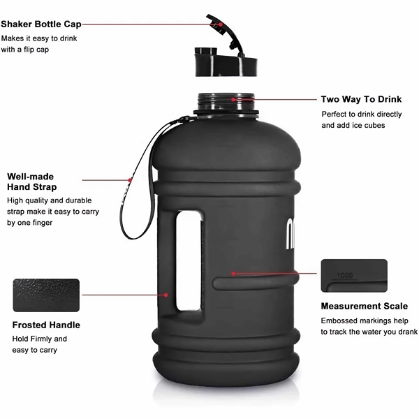 Half Gallon Water Bottle with Handle - Half Gallon Water Bottle with Handle - Image 1 of 4