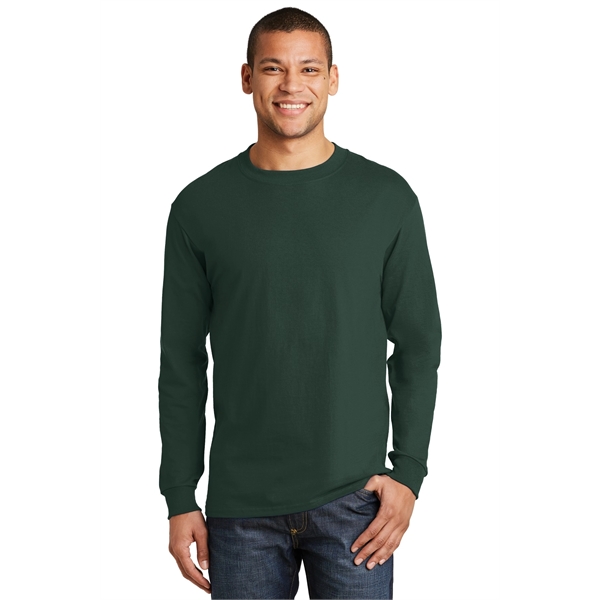Hanes Beefy-T - 100% Cotton Long Sleeve T-Shirt. - Hanes Beefy-T - 100% Cotton Long Sleeve T-Shirt. - Image 20 of 42