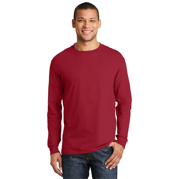 Hanes Beefy-T - 100% Cotton Long Sleeve T-Shirt. - Hanes Beefy-T - 100% Cotton Long Sleeve T-Shirt. - Image 22 of 42