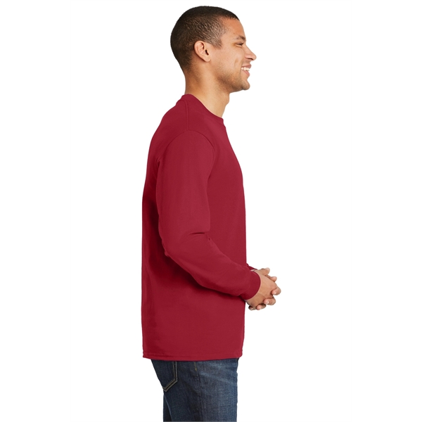 Hanes Beefy-T - 100% Cotton Long Sleeve T-Shirt. - Hanes Beefy-T - 100% Cotton Long Sleeve T-Shirt. - Image 12 of 42
