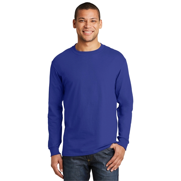 Hanes Beefy-T - 100% Cotton Long Sleeve T-Shirt. - Hanes Beefy-T - 100% Cotton Long Sleeve T-Shirt. - Image 25 of 42