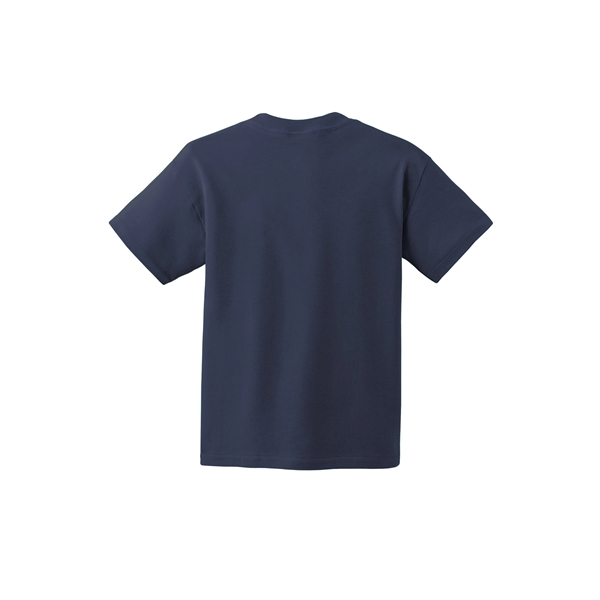 Hanes - Youth Authentic 100% Cotton T-Shirt. - Hanes - Youth Authentic 100% Cotton T-Shirt. - Image 7 of 15