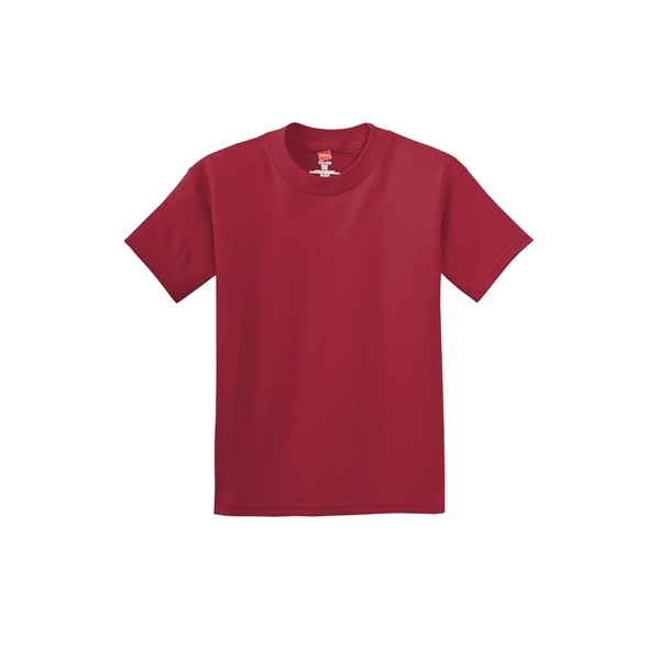Hanes - Youth Authentic 100% Cotton T-Shirt. - Hanes - Youth Authentic 100% Cotton T-Shirt. - Image 8 of 15