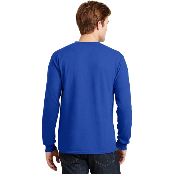 Gildan - DryBlend 50 Cotton/50 Poly Long Sleeve T-Shirt. - Gildan - DryBlend 50 Cotton/50 Poly Long Sleeve T-Shirt. - Image 18 of 75