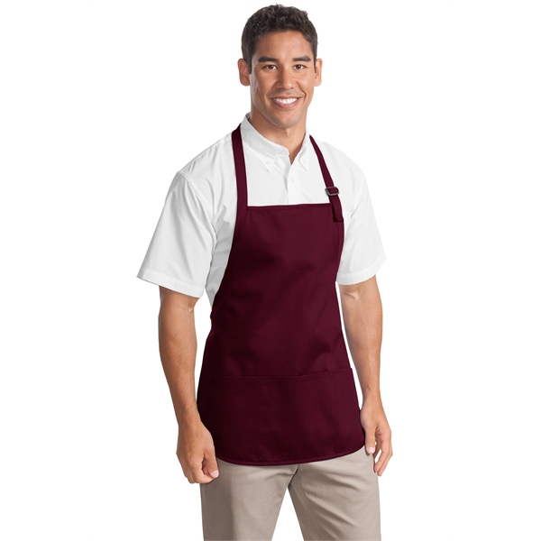 Port Authority Medium-Length Apron with Pouch Pockets. - Port Authority Medium-Length Apron with Pouch Pockets. - Image 3 of 35