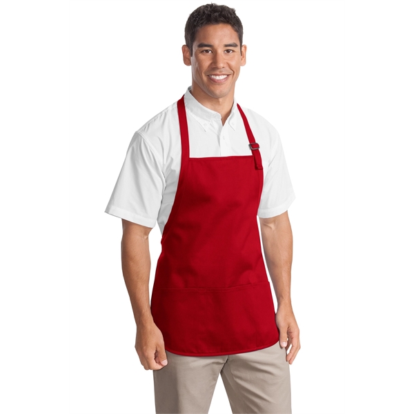 Port Authority Medium-Length Apron with Pouch Pockets. - Port Authority Medium-Length Apron with Pouch Pockets. - Image 4 of 35