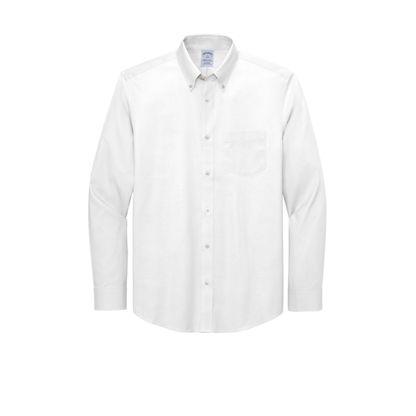 Brooks Brothers Wrinkle-Free Stretch Pinpoint Shirt - Brooks Brothers Wrinkle-Free Stretch Pinpoint Shirt - Image 19 of 19