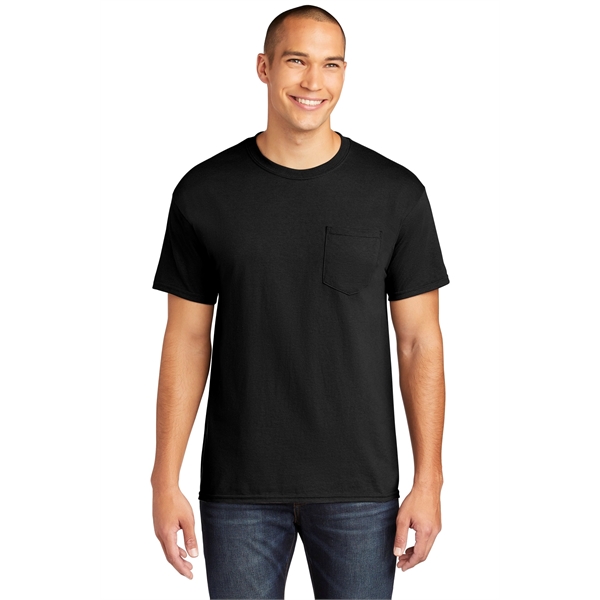 Gildan Heavy Cotton 100% Cotton Pocket T-Shirt.