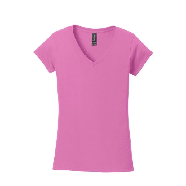 Gildan Softstyle Women's Fit V-Neck T-Shirt.