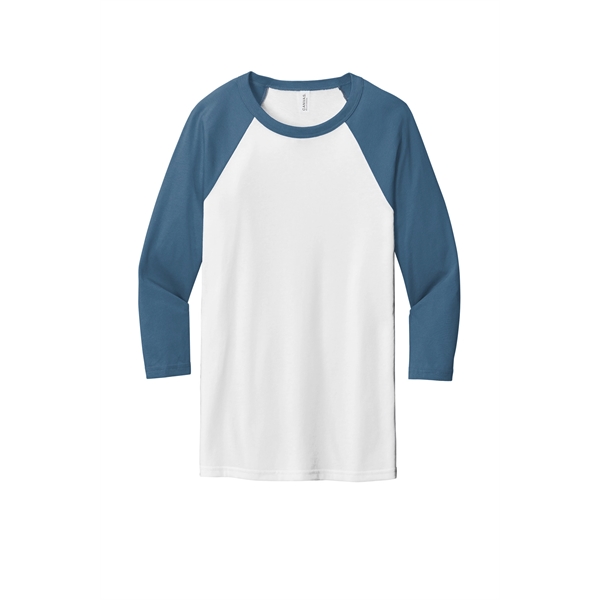 BELLA+CANVAS Unisex 3/4-Sleeve Baseball Tee. - BELLA+CANVAS Unisex 3/4-Sleeve Baseball Tee. - Image 31 of 97