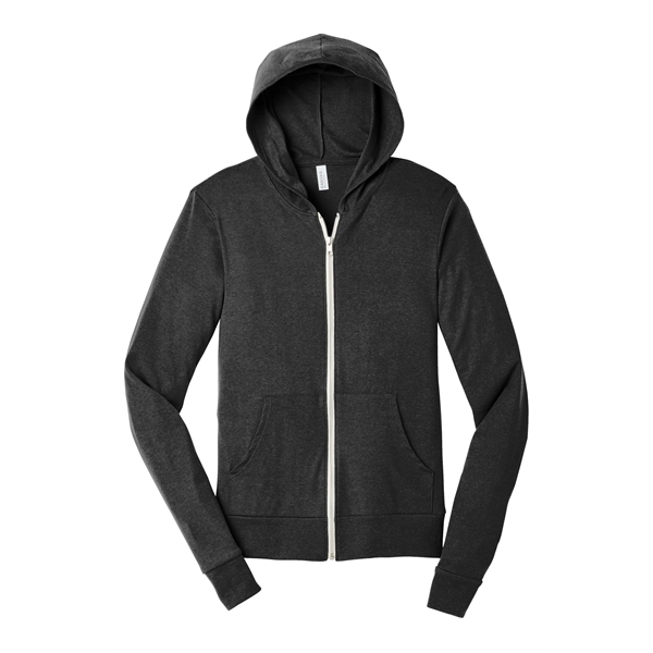 BELLA+CANVAS Unisex Triblend Full-Zip Lightweight Hoodie. - BELLA+CANVAS Unisex Triblend Full-Zip Lightweight Hoodie. - Image 3 of 33