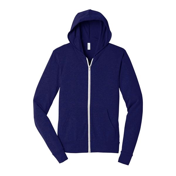 BELLA+CANVAS Unisex Triblend Full-Zip Lightweight Hoodie. - BELLA+CANVAS Unisex Triblend Full-Zip Lightweight Hoodie. - Image 7 of 33