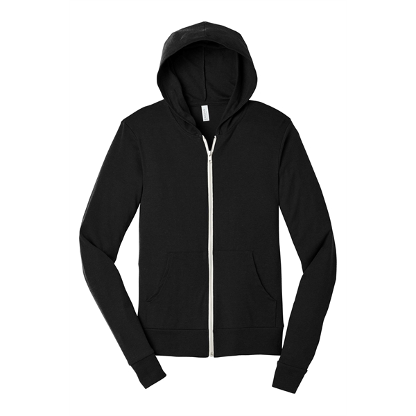 BELLA+CANVAS Unisex Triblend Full-Zip Lightweight Hoodie. - BELLA+CANVAS Unisex Triblend Full-Zip Lightweight Hoodie. - Image 9 of 33