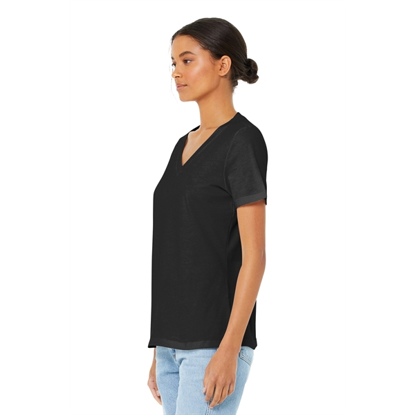 BELLA+CANVAS Women's Relaxed Jersey Short Sleeve V-Neck Tee. - BELLA+CANVAS Women's Relaxed Jersey Short Sleeve V-Neck Tee. - Image 16 of 35
