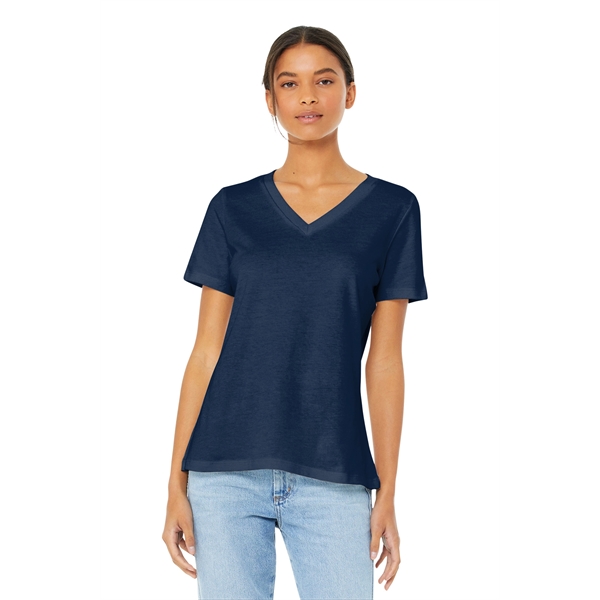 BELLA+CANVAS Women's Relaxed Jersey Short Sleeve V-Neck Tee. - BELLA+CANVAS Women's Relaxed Jersey Short Sleeve V-Neck Tee. - Image 17 of 35