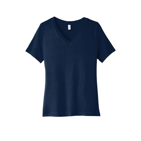 BELLA+CANVAS Women's Relaxed Jersey Short Sleeve V-Neck Tee. - BELLA+CANVAS Women's Relaxed Jersey Short Sleeve V-Neck Tee. - Image 0 of 35