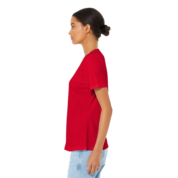 BELLA+CANVAS Women's Relaxed Jersey Short Sleeve V-Neck Tee. - BELLA+CANVAS Women's Relaxed Jersey Short Sleeve V-Neck Tee. - Image 22 of 35
